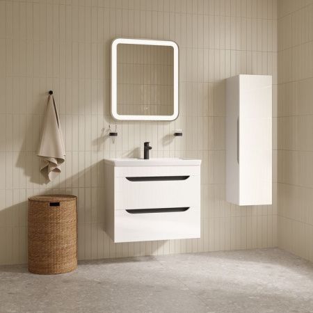 Тумба с раковиной Iddis Ray RAY70W0i95K 70х50 подвесная цвет белый