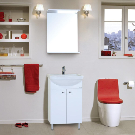 Зеркало в ванную Onika Крит 205211 52х70 цвет белый