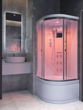 Душевая кабина Timo Standart T-5590Г/М-T-CT55 90х90 четверть круга с крышей ориентация универсальная