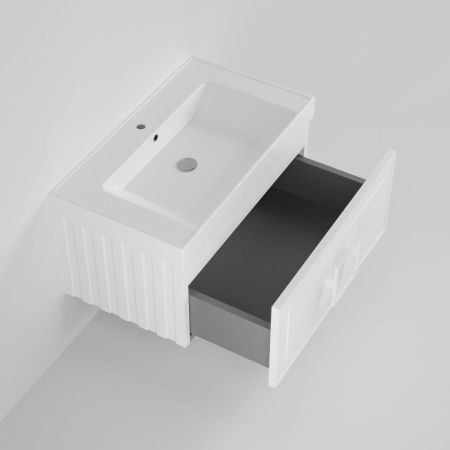 Тумба с раковиной La Fenice CUBO NFNC-01-CUB-B-80-2-80 80х50 подвесная цвет белый