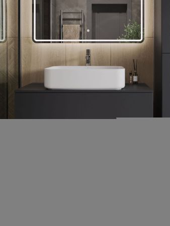 Тумба с раковиной Orange Line Li-100TugMDF+B07-600W 100х50