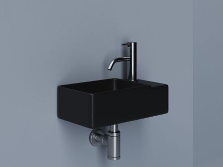 Раковина из сантехнического фарфора Ceramica Nova ELEMENT CN5045MB 40х20 подвесная цвет черный 1 отверстие под смеситель