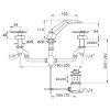 Смеситель Stella ST 00011 CR00 на раковину хром