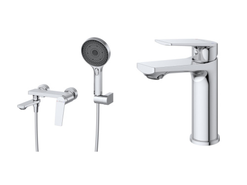 Комплект смесителей Cezares COMFORT COMFORT-VD/LS-01 настенный хром - фото 2
