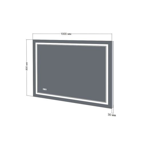 Зеркало с подсветкой Бриклаер 4627125414312 100х80 - фото 3