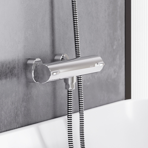 Смеситель для душа Damixa Scandinavian Pure 366000000 настенный хром с термостатом - фото 3