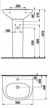 Пьедестал для раковины Jika Zeta 8193900000009