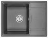 Кухонная мойка Granula 6503, ГРАФИТ 65х50 цвет графит поверхность матовая