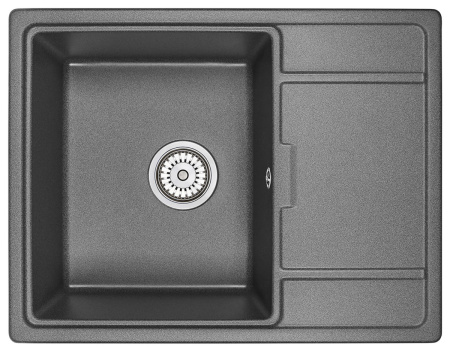 Кухонная мойка Granula 6503, ГРАФИТ 65х50 цвет графит поверхность матовая