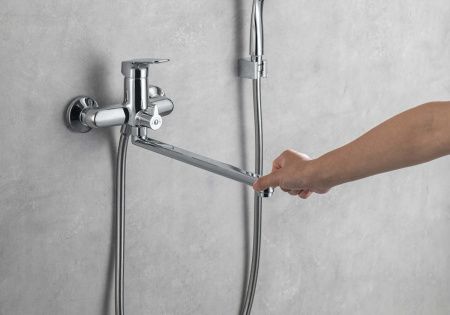 Смеситель для ванны Aquatek ВЕГА AQ1042CR настенный хром