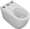 Чаша унитаза напольная Logan Tornado 00331872 цвет белый с сиденьем микролифт без бачка смыв торнадо