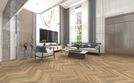 SPC ламинат Damy Floor CHEVRON DF10-Ch Сен-Клу толщина 0.5 см 43 класс 600х127