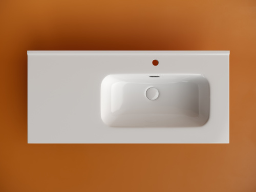 Раковина Ceramica Nova ELEMENT 101 см CN7003R накладная цвет белый - фото 2