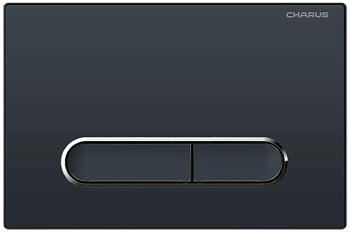 Клавиша смыва механическая CHARUS Magnus FP.340.DW.01 цвет черный матовый