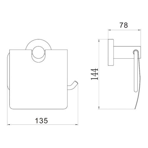Бумагодержатель Savol S-005651C - фото 3