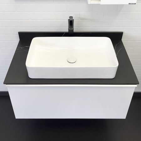 Тумба с раковиной Comforty Милан 00-00014007CF 90х50 подвесная цвет белый