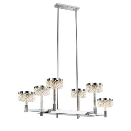 Люстра на штанге Delight Collection Diamond cut (Диамонд цут) MD21020075-6B chrome