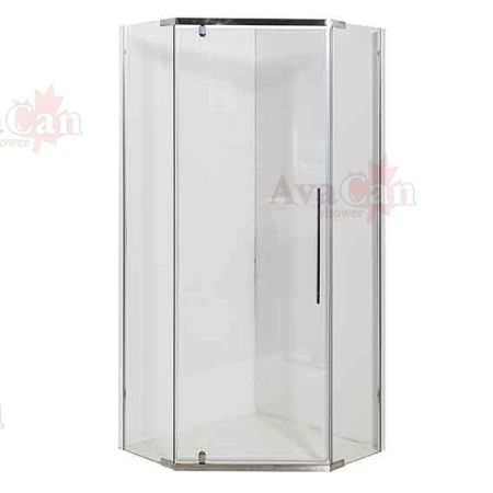 Душевой уголок AvaCan PC100 100х100 стекло прозрачное профиль хром без поддона