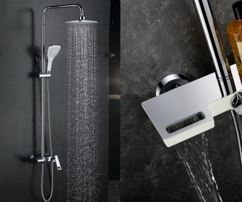 Душевая стойка Bronze de Luxe LT919 настенная цвет хром - фото 5