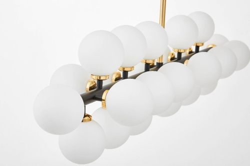 Люстра на штанге Lumina Deco Marsiada (Марсиада) LDP 6033-24 BK+GD - фото 3
