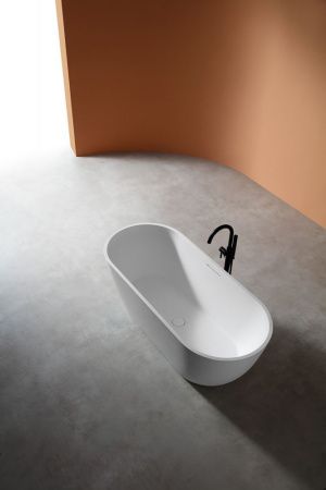 Ванна из искусственного камня Abber Frankfurt AM9941 170х75 отдельностоящая овальная с каркасом