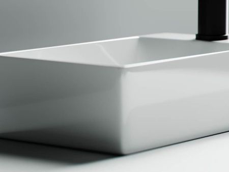 Раковина из сантехнического фарфора Ceramica Nova ELEMENT CN5007 40х20 подвесная цвет белый 1 отверстие под смеситель