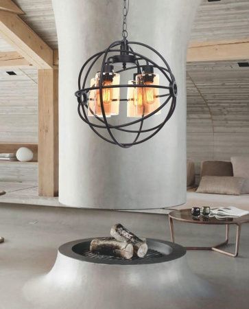 Люстра подвесная Lumina Deco Stradi (Стради) LDP 11509-4 BK