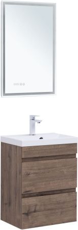 Тумба под раковину Aquanet Нота NEW 00334190 50х30 подвесная цвет коричневый