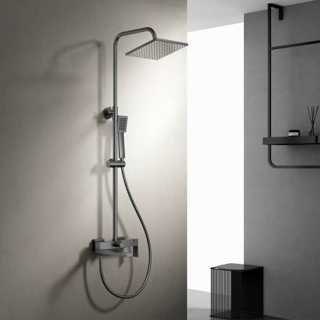 Душевая стойка Belz B613 B24613-3 настенная цвет нержавеющая сталь