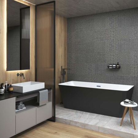 Ванна акриловая Wellsee Bromance 231602000 170х80 пристенная прямоугольная с ножками