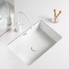 Раковина из сантехнического фарфора Orange B02-600W 60х40 встраиваемая цвет белый