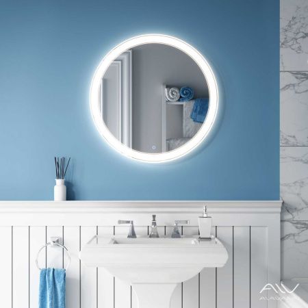 Зеркало с подсветкой Alavann Solis ALV0757003 70х70 подвесное
