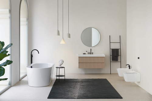 Биде GSI Nubes 9665111_УЦ/6 подвесное (два укола) - фото 4