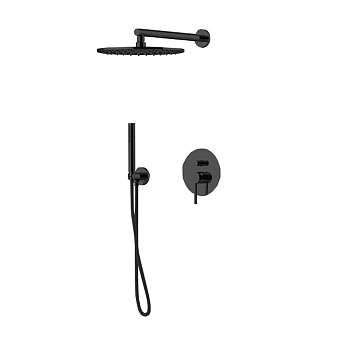 Душевая система Gattoni CIRCLE ONE 9090/PDNO встраиваемая черный