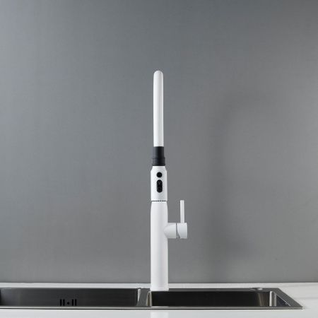 Смеситель для кухни Shevanik S123C-1 на мойку белый