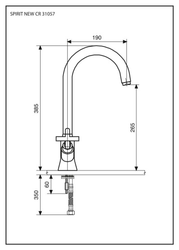 Смеситель для кухни Emmevi Spirit New 31057/CR на мойку хром - фото 2