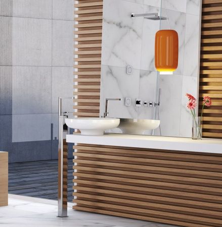 Смеситель Webert Living LV832101015 напольный хром