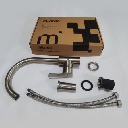 Смеситель для кухни Milardo Meal M01BNJ0M05 на мойку сатин