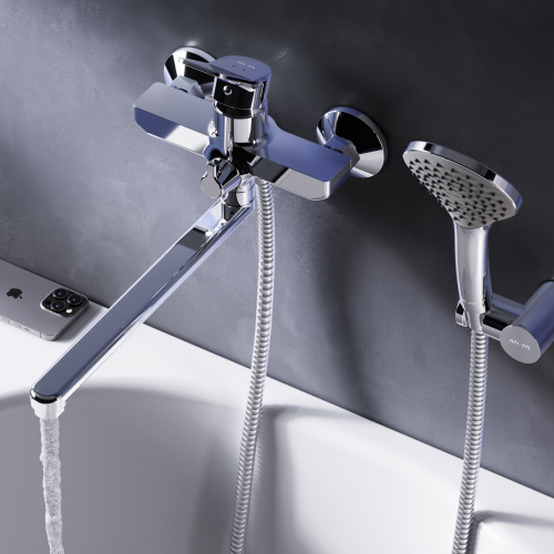 Смеситель для ванны и душа Am.Pm X-Joy F85A95000 настенный хром без термостата - фото 3