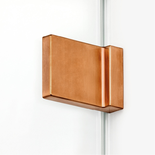 Душевая перегородка New Trendy AVEXA Copper brushed EXK-7152 150х200 стекло прозрачное профиль медь брашированная - фото 3