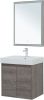 Комплект мебели: тумба с раковиной + зеркало Aquanet Nova Lite 00302533 60х50 напольный цвет коричневый
