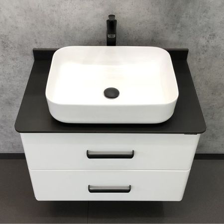 Тумба с раковиной Comforty Амстердам 00-00004668CF 80х50 подвесная цвет белый