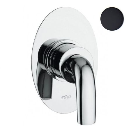 Смеситель для ванны и душа Webert Aria AI880101560 настенный черный