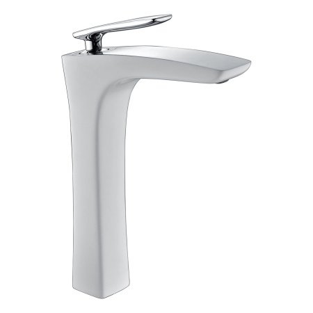 Смеситель Timo Helmi 4011/00-16F на раковину хром/белый глянцевый