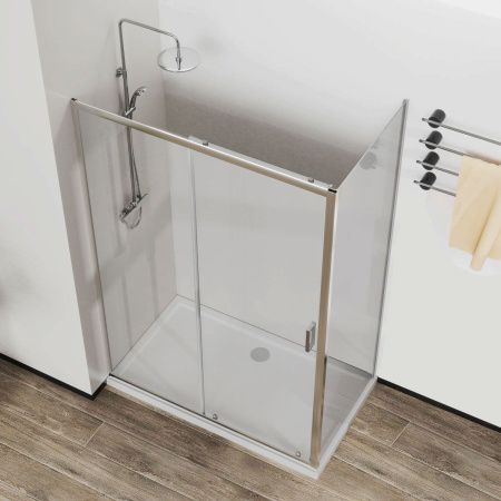 Душевой уголок Vincea City VSR-5CT9012CL 120х90 стекло прозрачное профиль хром без поддона