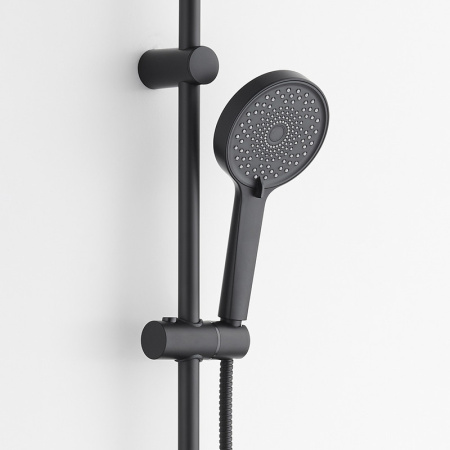 Душевая стойка Bond Cube B03-9588 настенная цвет черный матовый