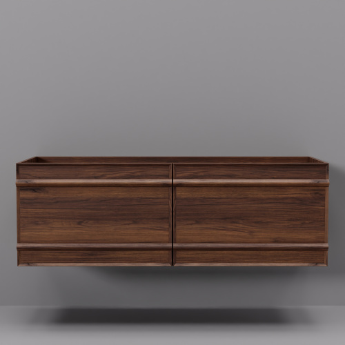 Тумба под раковину Art Decco Bridget (Бриджит) ABR12W22D000 120x45x40 подвесная цвет черный орех - фото 5