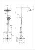 Душевая стойка Wonzon & Woghand Solid WW-C3011-A-CR настенная цвет хром с термостатом