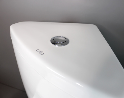 Унитаз напольный с бачком Creo Сeramique PROJECT COMBO-PR1003C белый с сиденьем с микролифт душевой смыв - фото 4