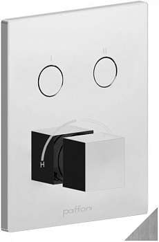 Смеситель для душа Paffoni Compact Box CPM518ST встраиваемый в стену сталь